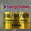 Biển số nhà Inox vàng xước