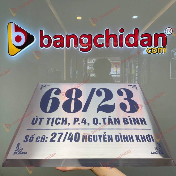 Biển số nhà Inox ăn mòn