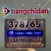 Bảng số nhà Inox chữ nổi sáng đèn