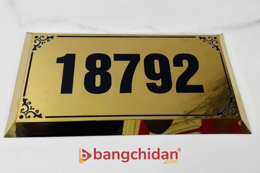 Biển số nhà chất liệu Inox