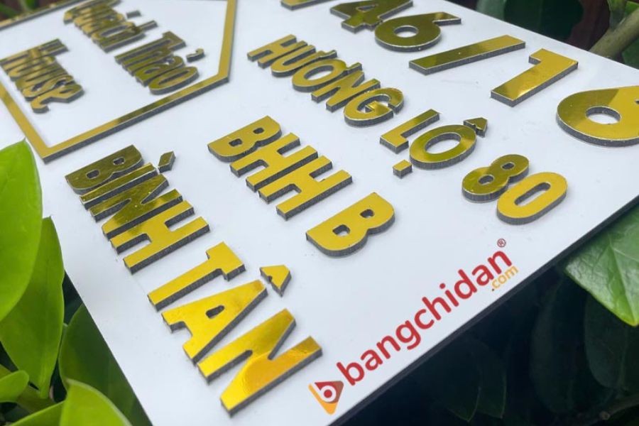 Biển số nhà chất liệu Alu