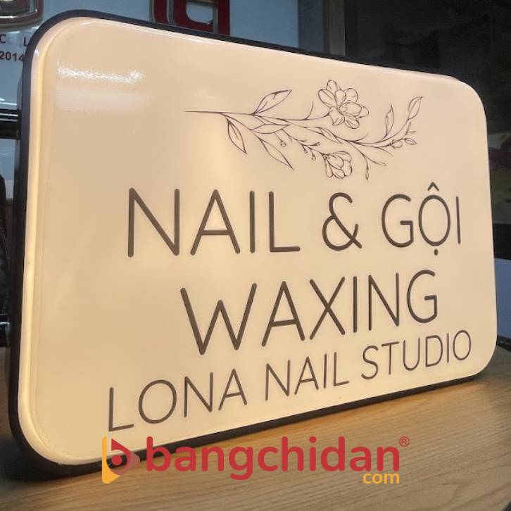 hộp đèn mica hình chữ nhật