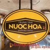 Hộp đèn hút nổi Oval